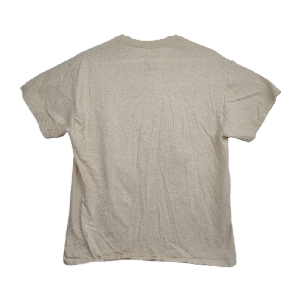 Threadless‎ mushroom, frog, & skull t-shirt, women's L, tan w/ graphic print - Picture 6 of 8